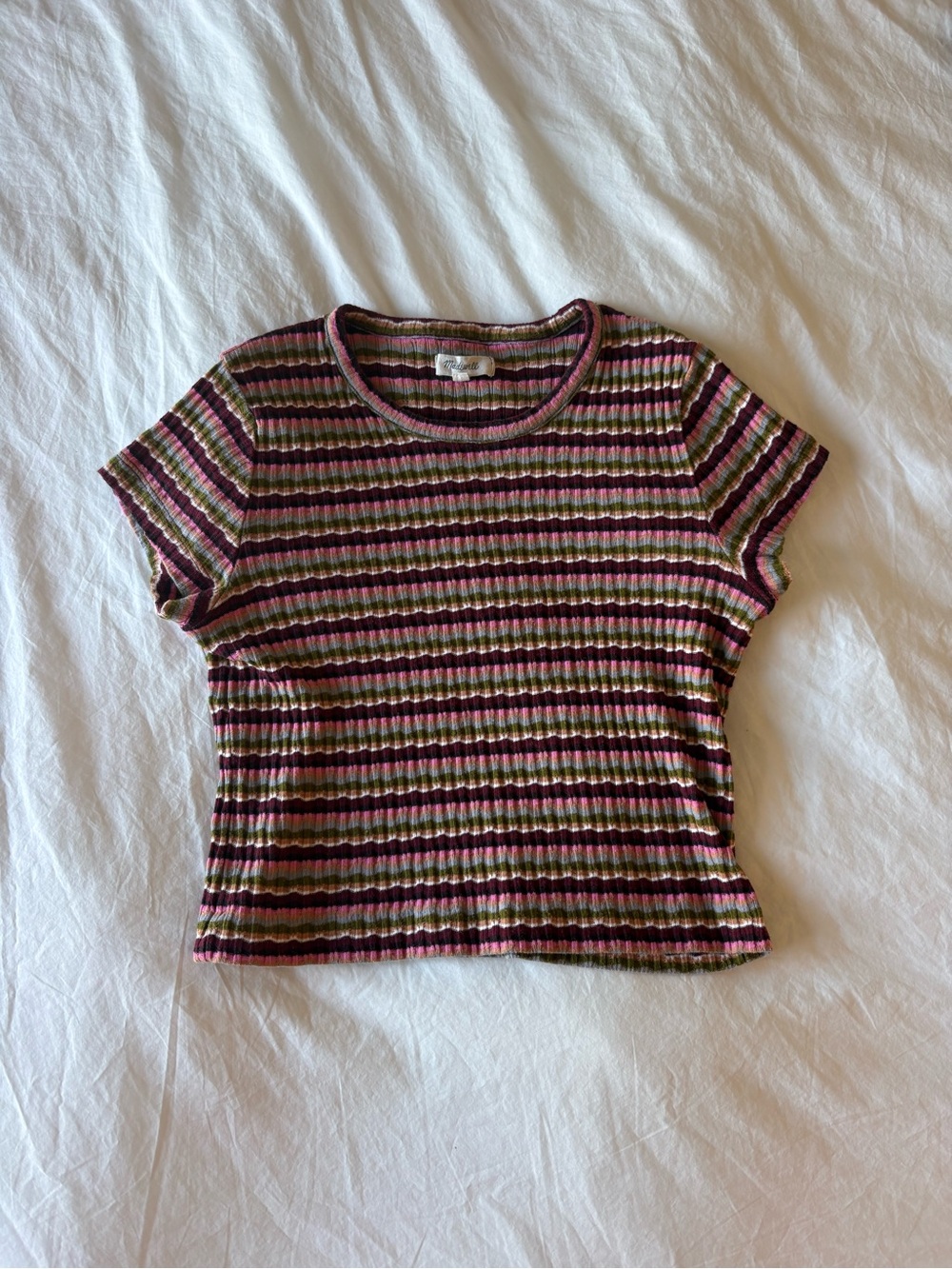 Madewell ribbed baby tee